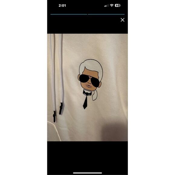 Karl Lagerfeld Logo Pullover Hoodie XXL NWT - Picture 12 of 13